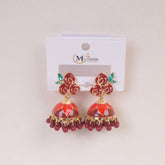 Woman's Traditional Earring Red